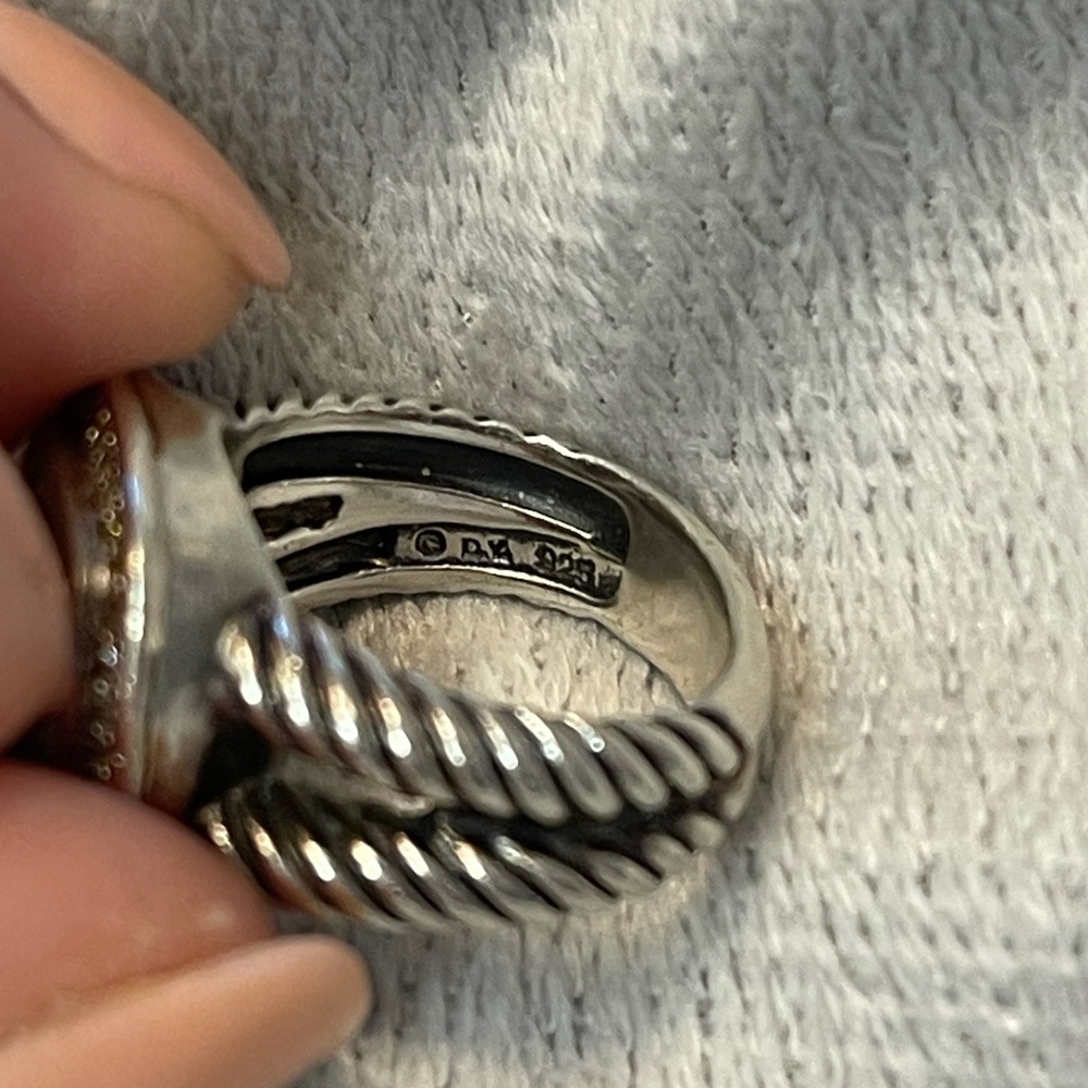 David Yurman Albion Ring: Prasiolite & Diamonds - Picture 6 of 7